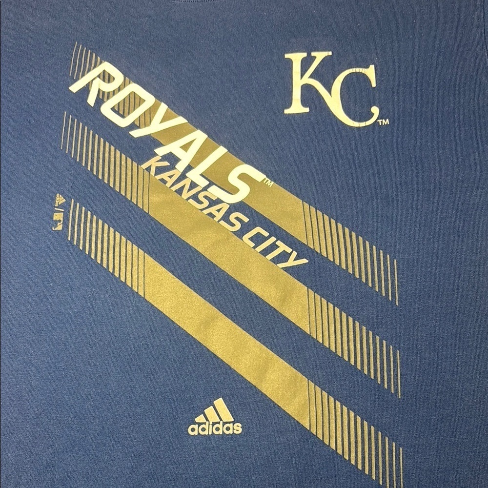 Adidas Royal Blue KC Royals Tee - Picture 2 of 9